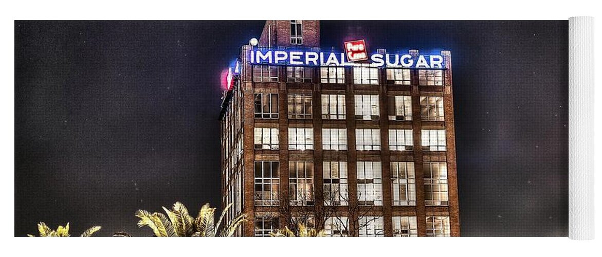 Imperial Yoga Mat featuring the photograph Imperial Sugar Mill by David Morefield