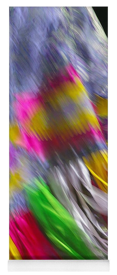 Abstract Yoga Mat featuring the photograph Indian Dance by Randy Pollard