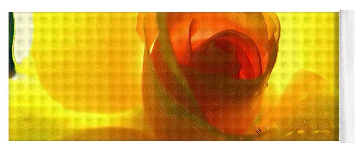 Rose Yoga Mat featuring the photograph Inner Glow by Robyn King
