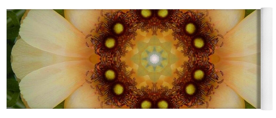 Mandalas Yoga Mat featuring the digital art Inner Petal Flower Mandala by Diane Lynn Hix