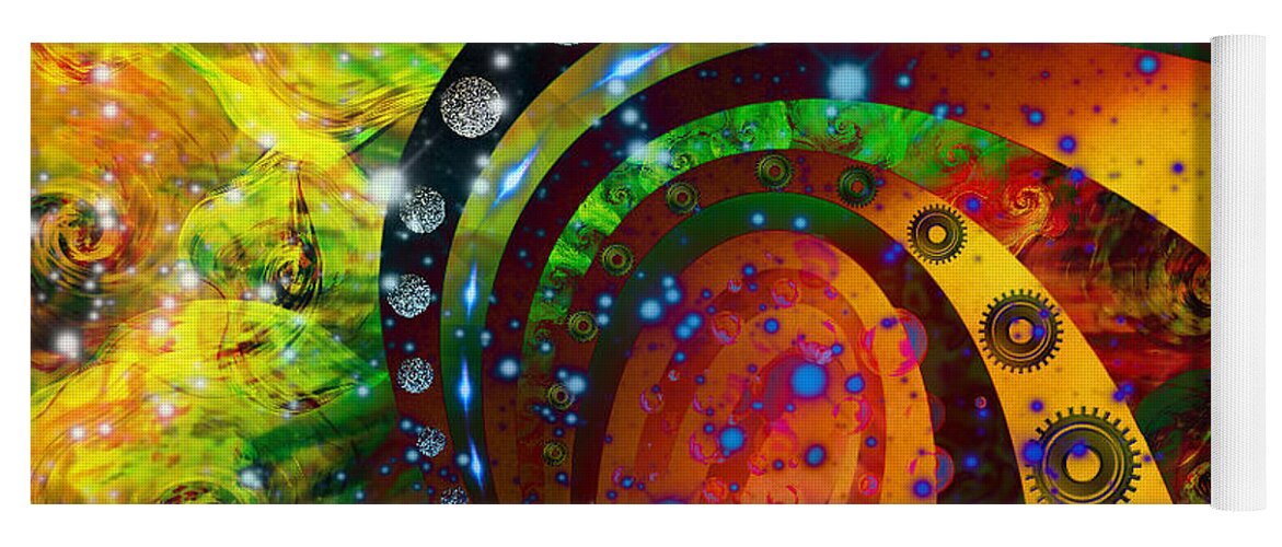 Digital Art Yoga Mat featuring the digital art Inside Consciousness by Ally White