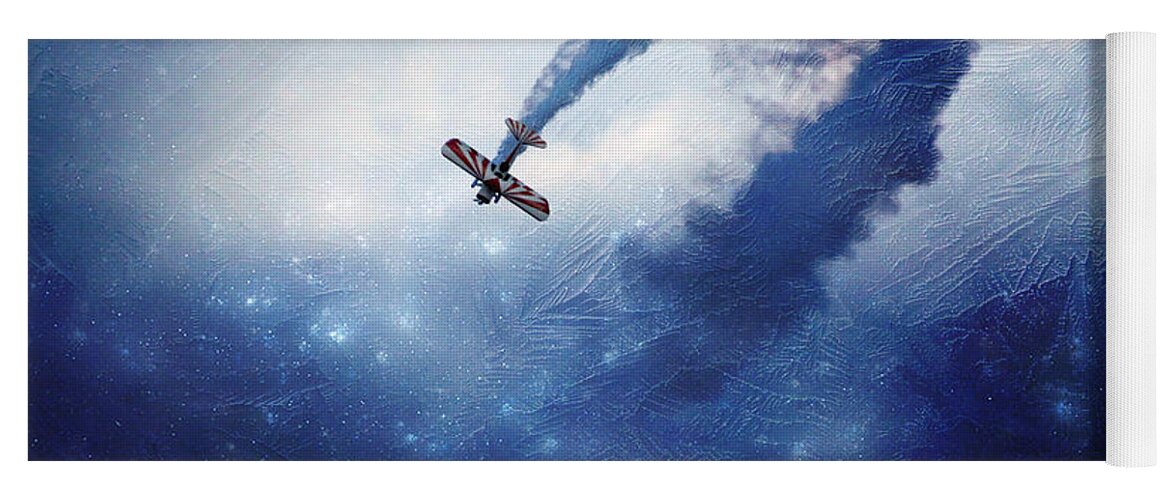 Plane Yoga Mat featuring the photograph Into the Unknown by Ellen Heaverlo