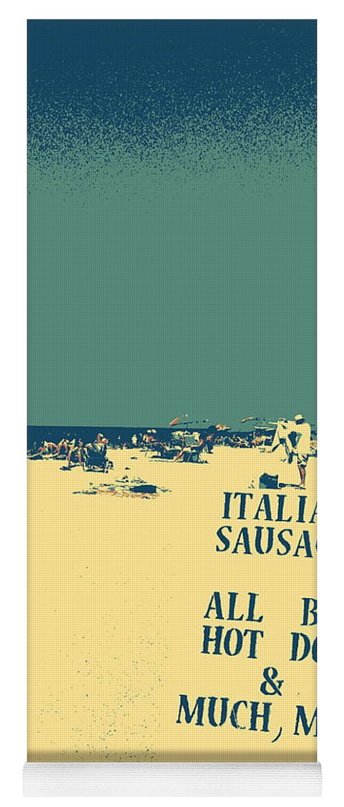 Beach Yoga Mat featuring the digital art Italian Sausage by Valerie Reeves