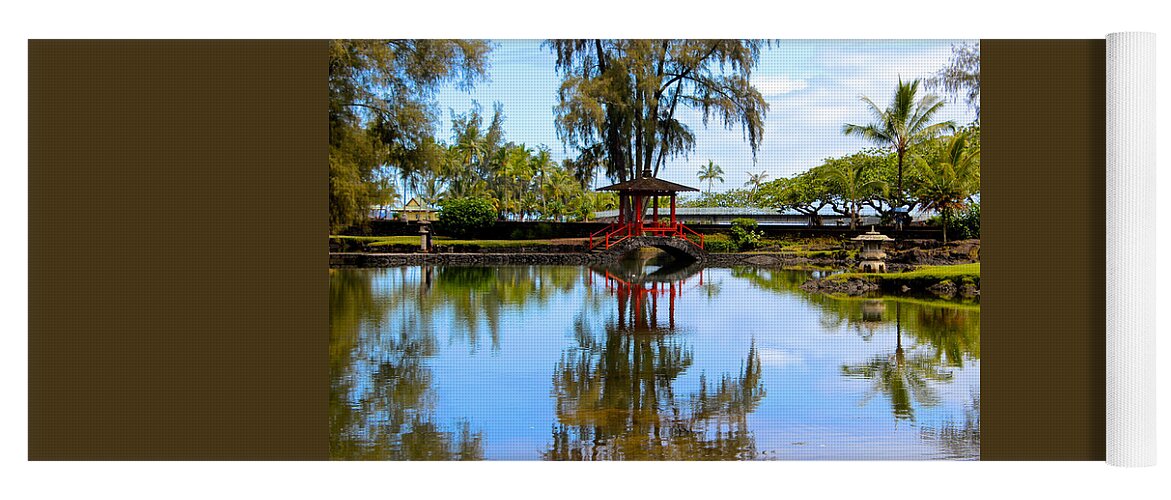 Queen Liliʻuokalani Park And Gardens Yoga Mat featuring the photograph Japanese Gardens by Venetia Featherstone-Witty