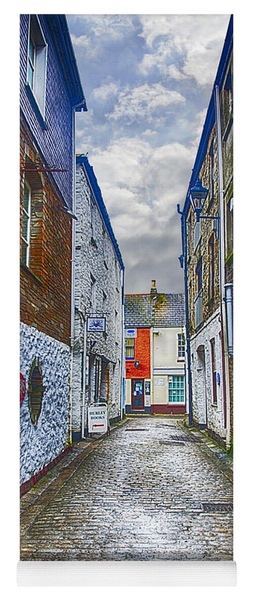 Cornwall Canvas Yoga Mat featuring the photograph Jetty Street Mevagissey by Chris Thaxter