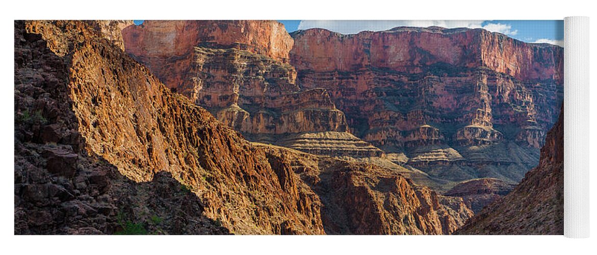 America Yoga Mat featuring the photograph Journey through the Grand Canyon by Inge Johnsson