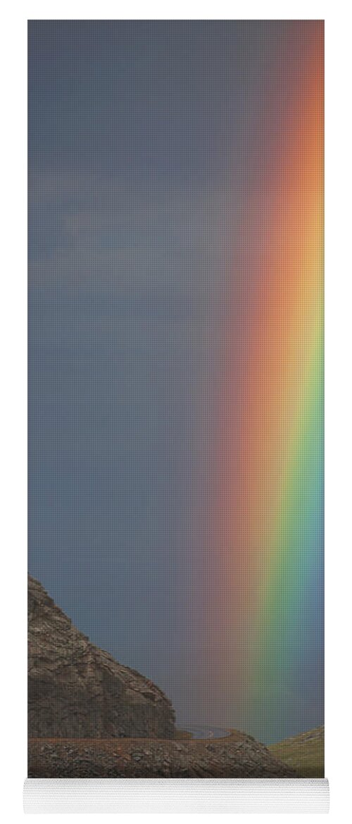 Rainbows Yoga Mat featuring the photograph Just Around the Bend by Jim Garrison