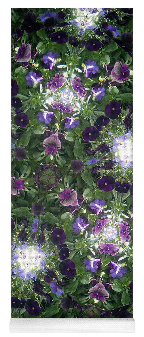 Violets Yoga Mat featuring the photograph Kaleidoscope Violets 2 by Mira Patterson