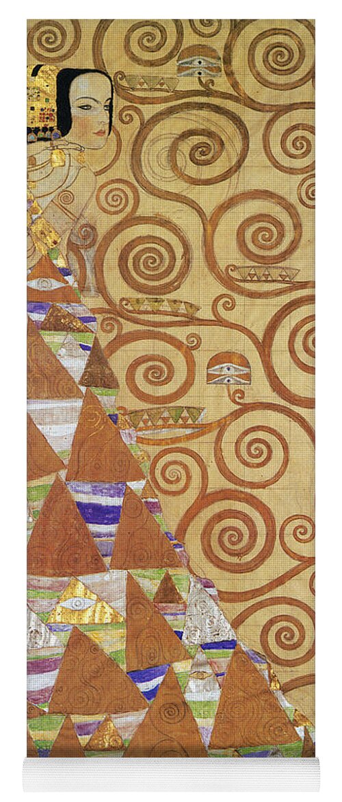 1905 Yoga Mat featuring the painting Klimt Expectation by Granger