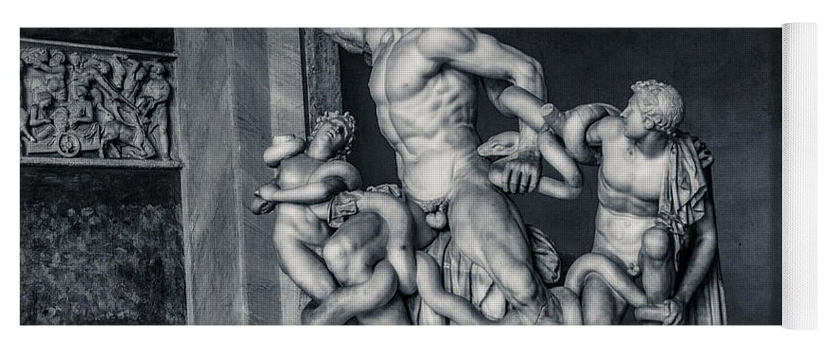 Greek Yoga Mat featuring the photograph Laocoon and His Sons by AM FineArtPrints