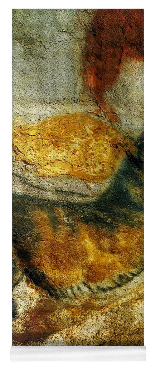 Lascaux Yoga Mat featuring the photograph Lascaux II number 4 - Vertical by Jacqueline M Lewis