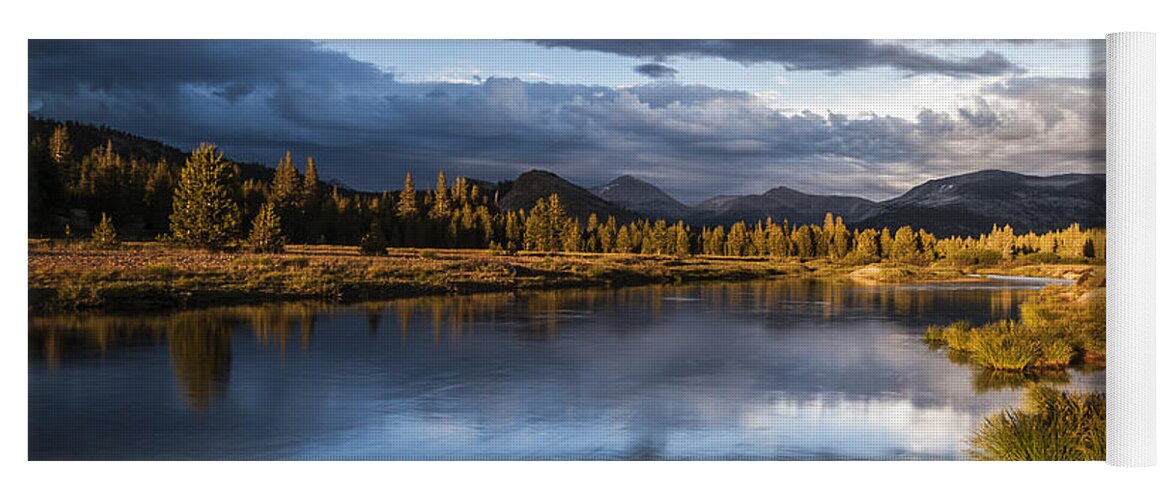 California Yoga Mat featuring the photograph Late Afternoon on the Tuolumne River by Cat Connor