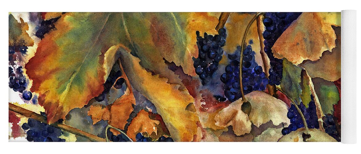 Still Life Yoga Mat featuring the painting The Magic of Autumn by Maria Hunt