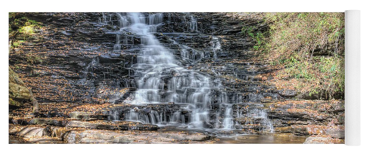  Ricketts Glen State Park Yoga Mat featuring the photograph Layers by Rick Kuperberg Sr