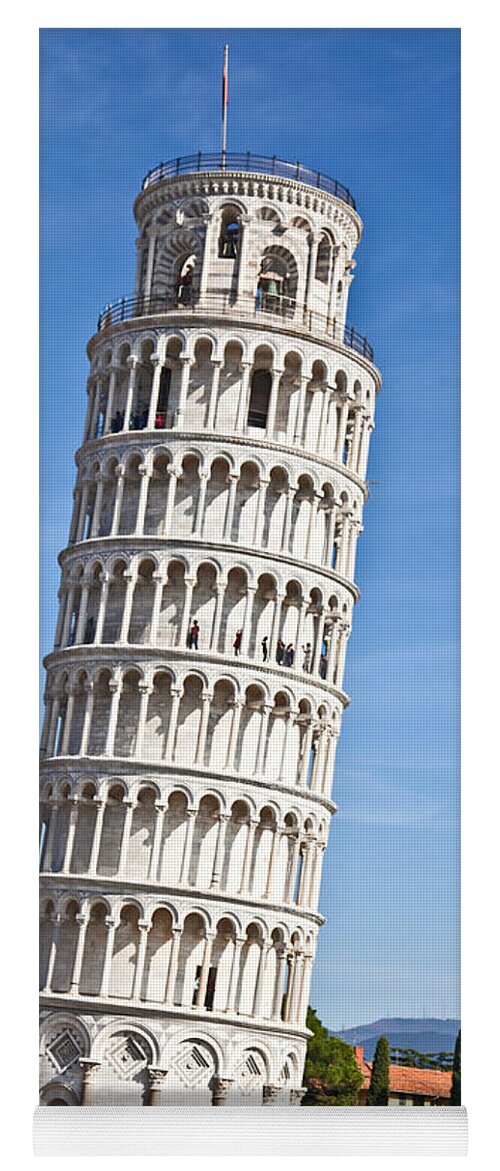 Leaning Tower Of Pisa Yoga Mat featuring the photograph Leaning Tower of Pisa by Liz Leyden