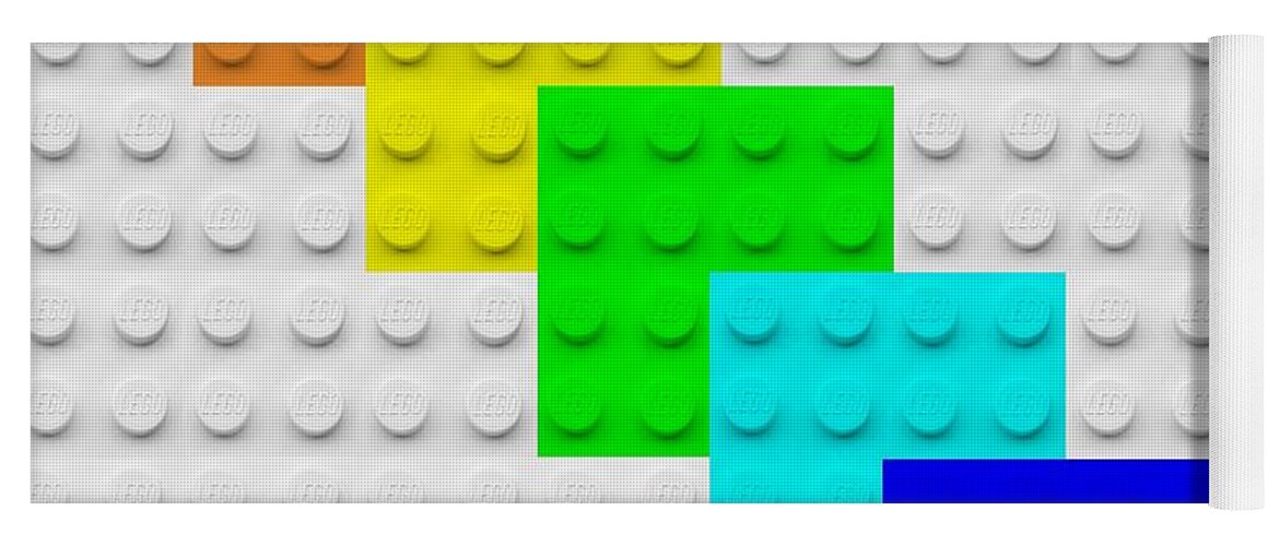 Lego Yoga Mat featuring the photograph Lego Boxes White by Rob Hans