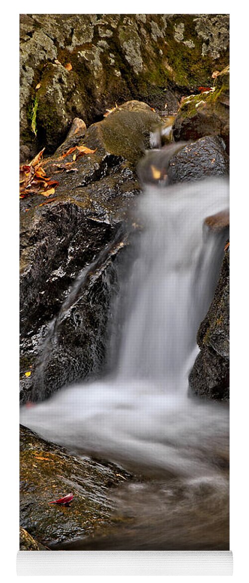 Fall Yoga Mat featuring the photograph LePetit Waterfall by Susan Candelario