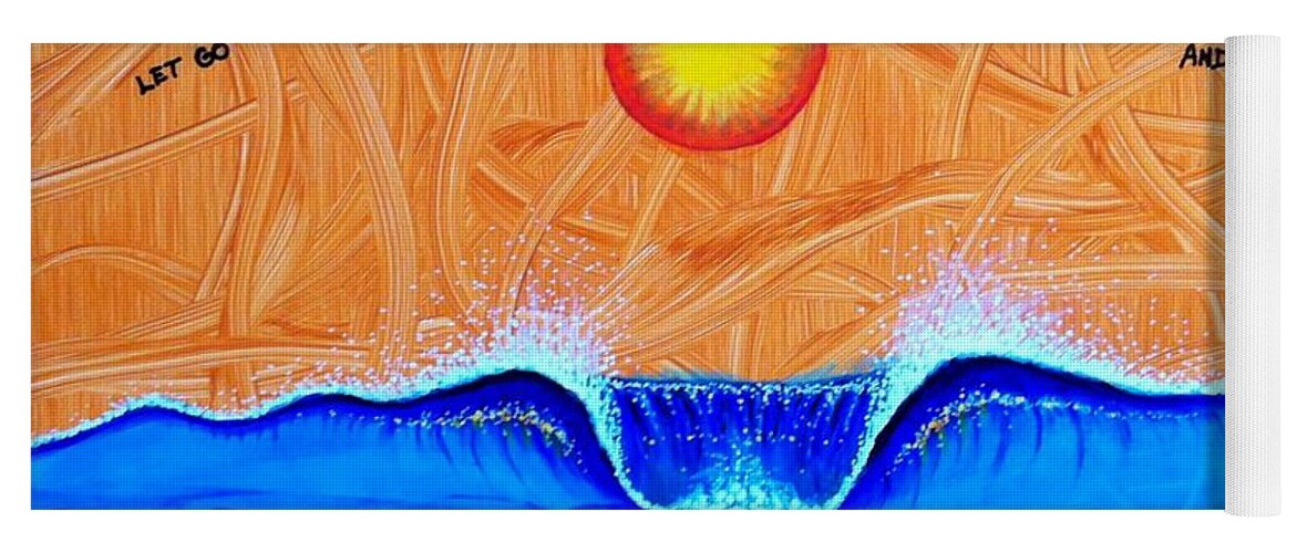 Inspiredart Yoga Mat featuring the painting Let Go and Grow by Paul Carter