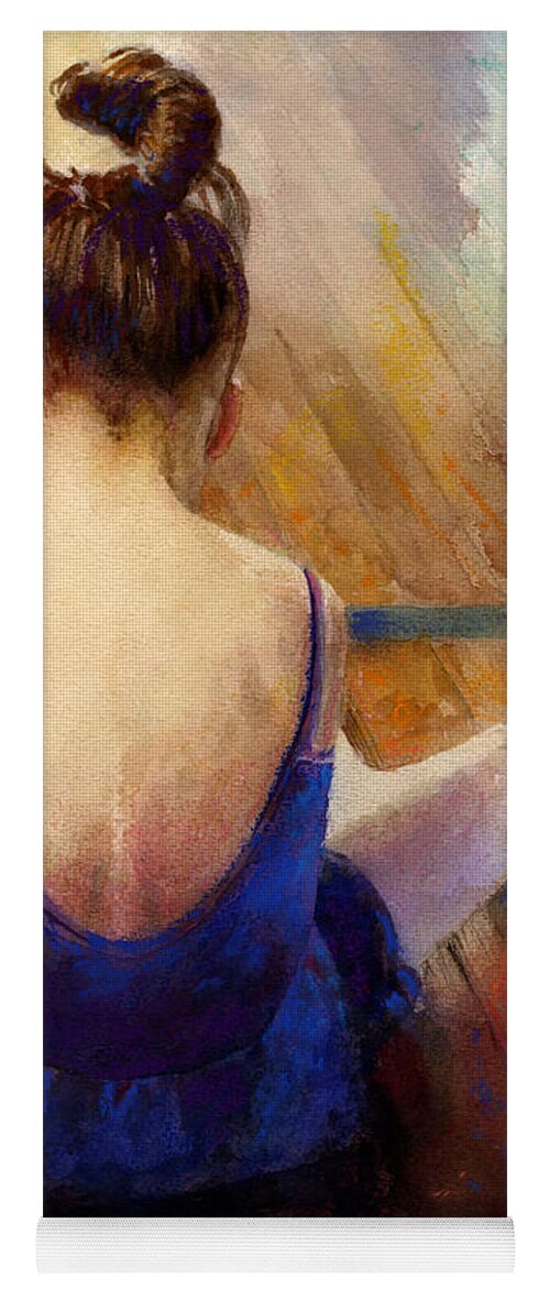 Ballet Yoga Mat featuring the painting LG by Andrew King