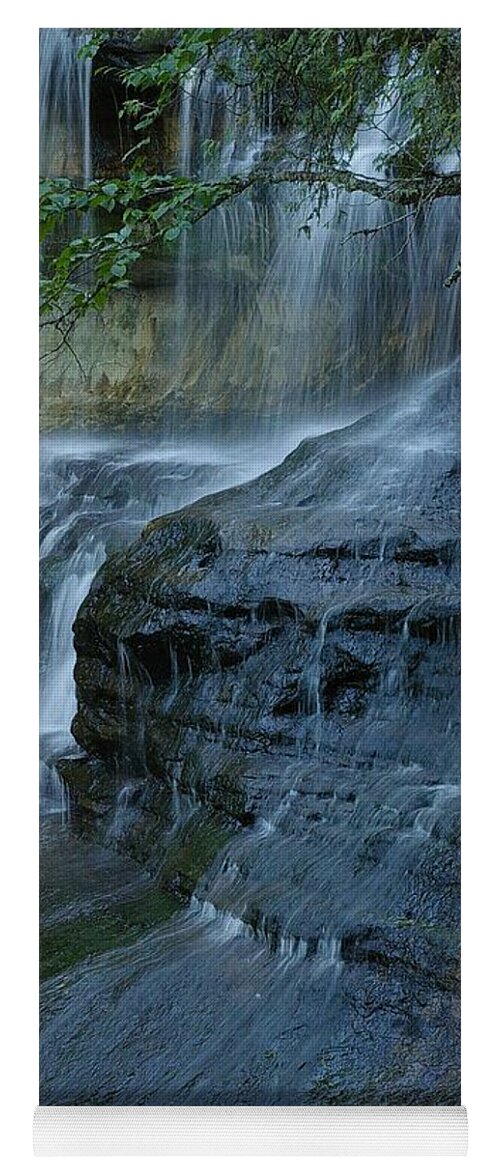 Laughing Whitefish Falls Yoga Mat featuring the photograph Listen by Randy Pollard