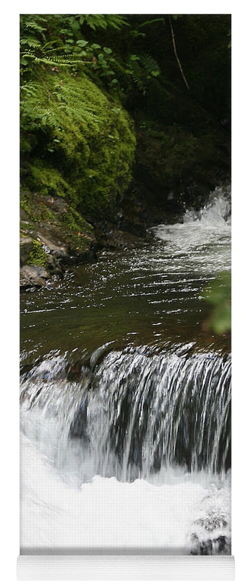 Closeup Yoga Mat featuring the photograph Little Creek Falls by Rich Collins