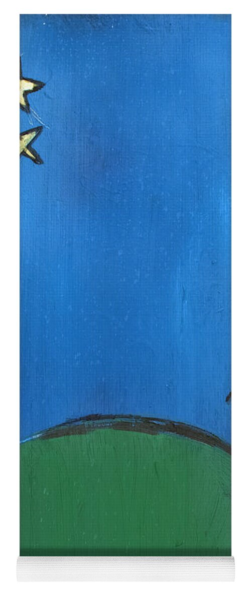 House Yoga Mat featuring the painting Little Red House by Sean Parnell