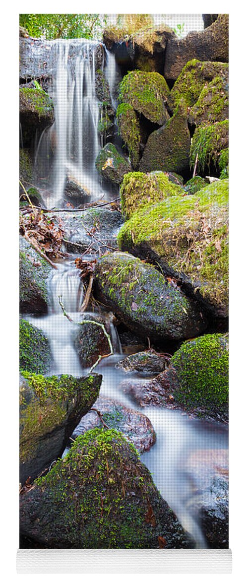 Dublin Yoga Mat featuring the photograph Little Waterfall in Marlay Park by Semmick Photo