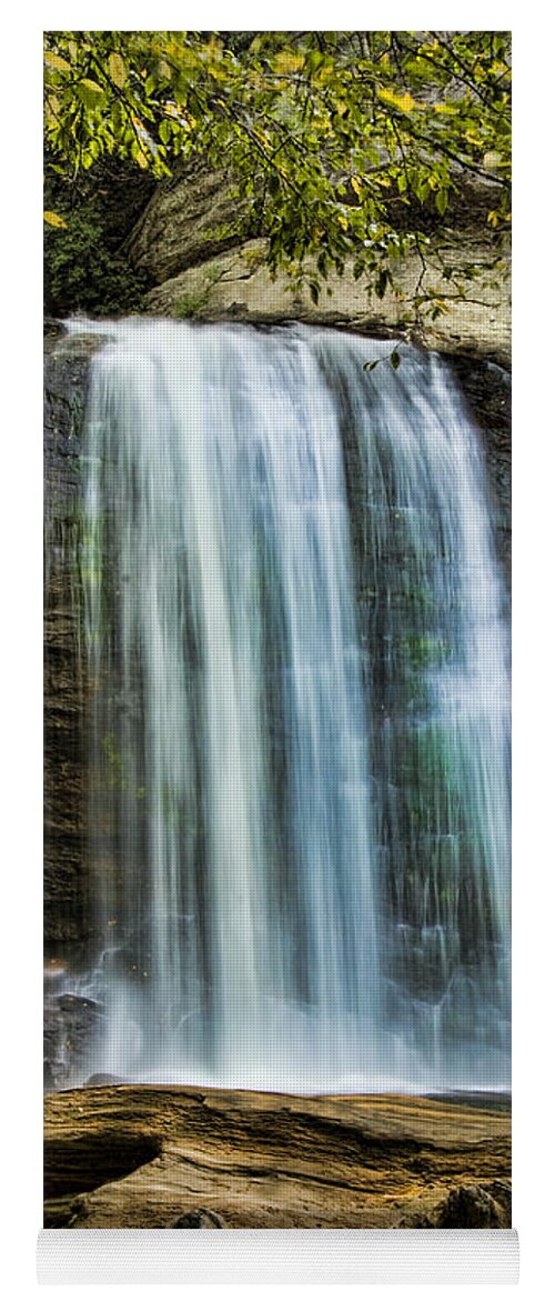 Looking Glass Falls Yoga Mat featuring the photograph Looking Gass II by Steven Richardson