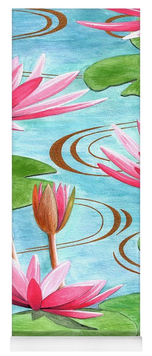 lotus flower yoga mat
