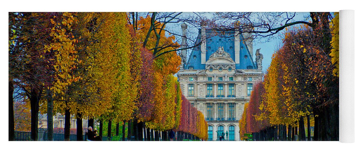 France Yoga Mat featuring the photograph Louvre in Fall by Kent Nancollas