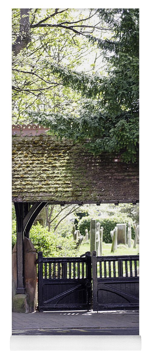 Gate Yoga Mat featuring the photograph LychGate by Spikey Mouse Photography