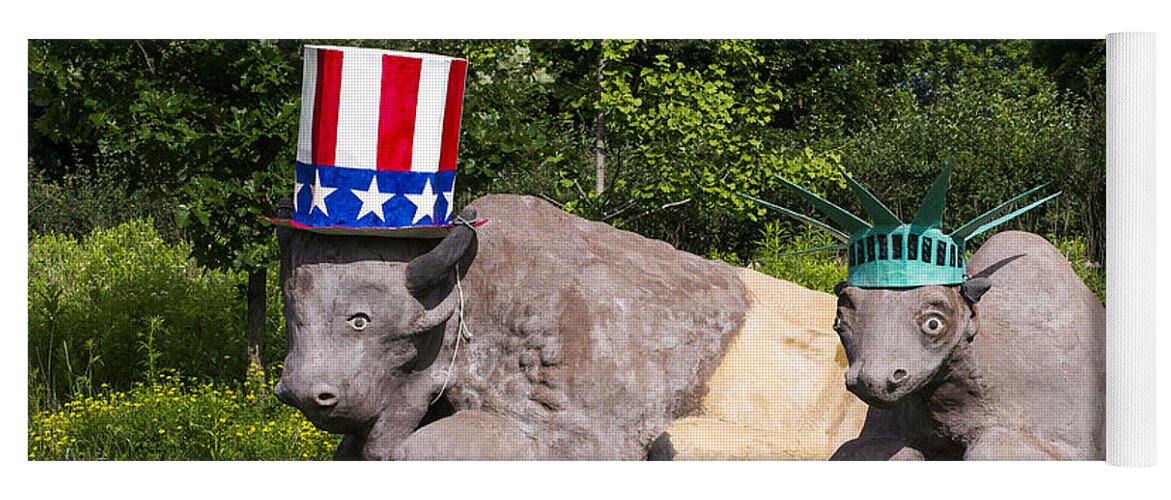 July 4th Yoga Mat featuring the photograph Madison - July 4 buffalo by Steven Ralser