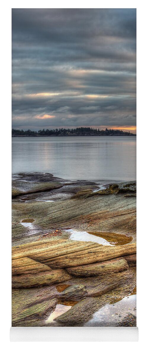 Landscape Yoga Mat featuring the photograph Madrona Sunrise by Randy Hall