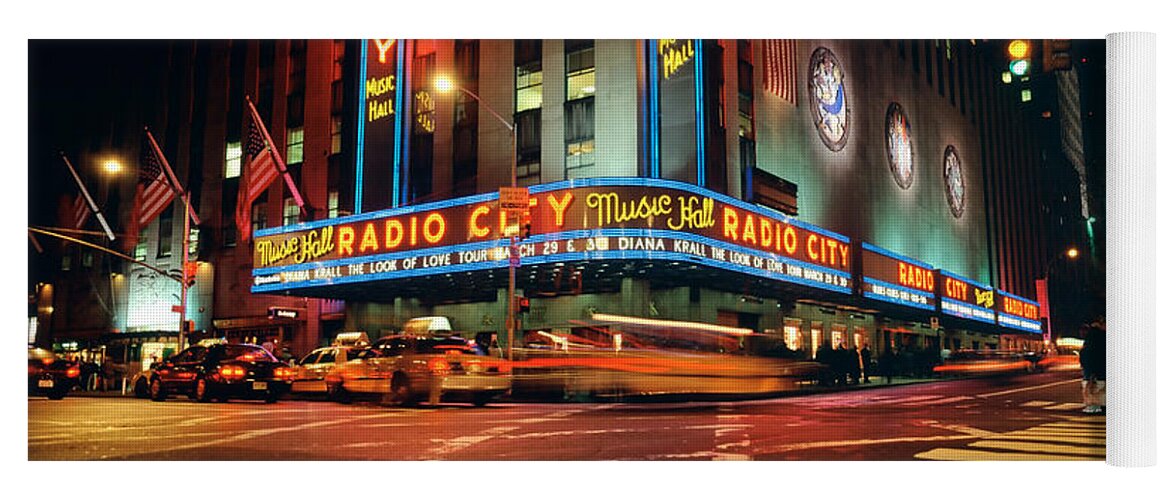 Photography Yoga Mat featuring the photograph Manhattan, Radio City Music Hall, Nyc by Panoramic Images