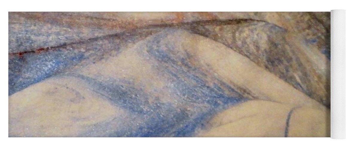 Marble 12 Yoga Mat featuring the painting Marble 12 by Mike Breau