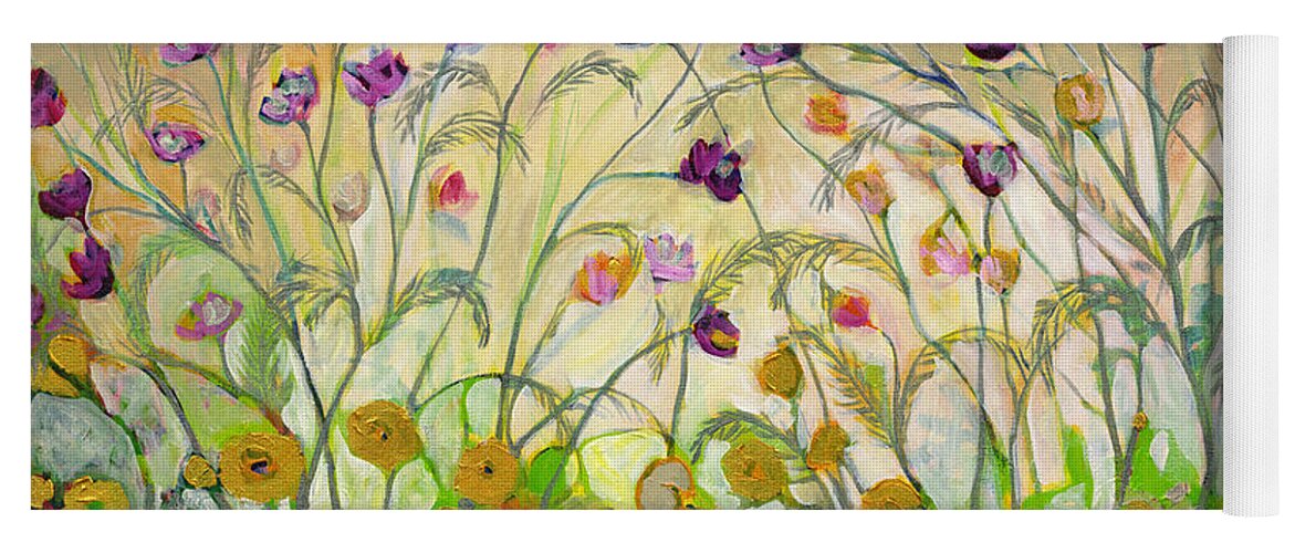 Landscape Yoga Mat featuring the painting Mardi Gras by Jennifer Lommers