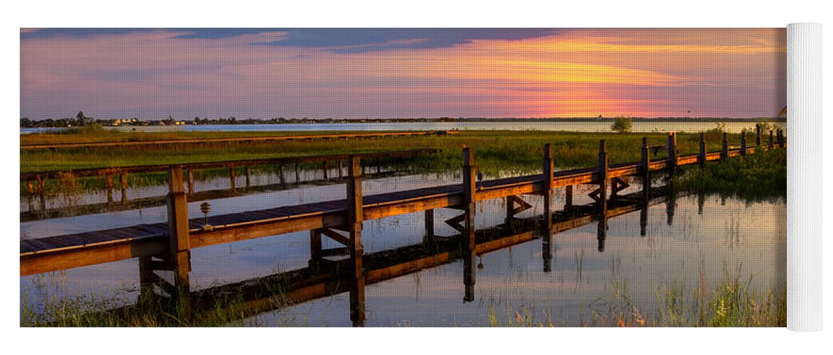 Clouds Yoga Mat featuring the photograph Marsh Harbor by Debra and Dave Vanderlaan