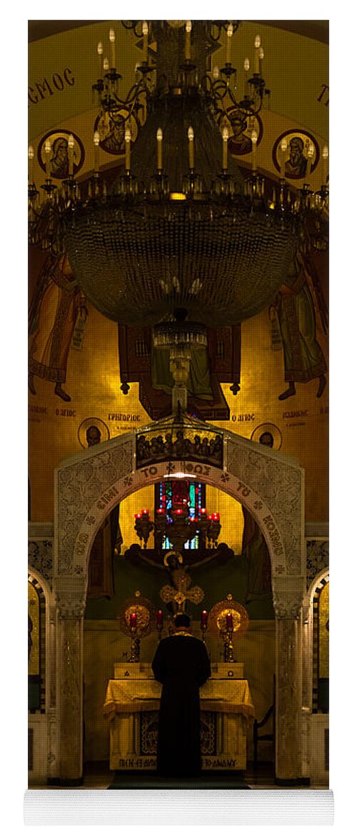 St. Sophia Greek Orthodox Cathedral Yoga Mat featuring the photograph Mass at St Sophia by Ed Gleichman