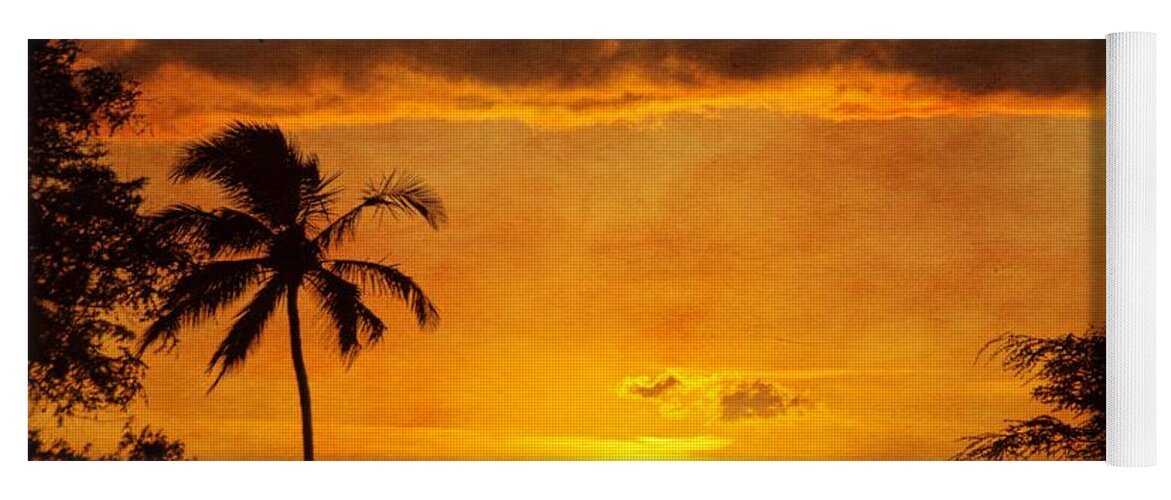 Kihei Yoga Mat featuring the photograph Maui sunset dream by Peggy Hughes