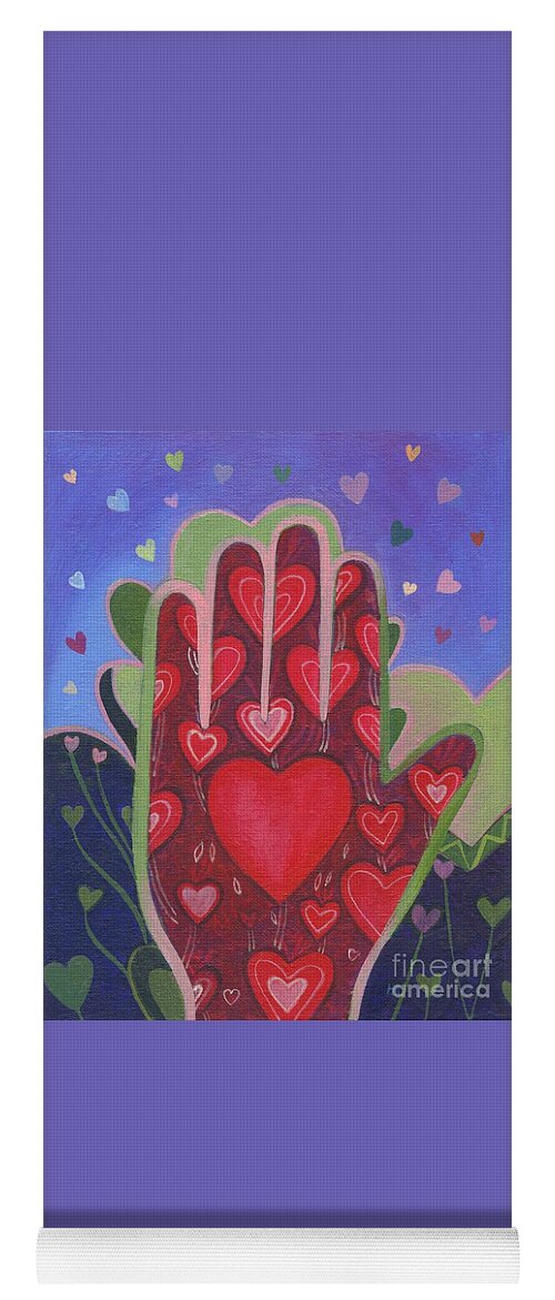 Love Yoga Mat featuring the painting May We Choose Love by Helena Tiainen