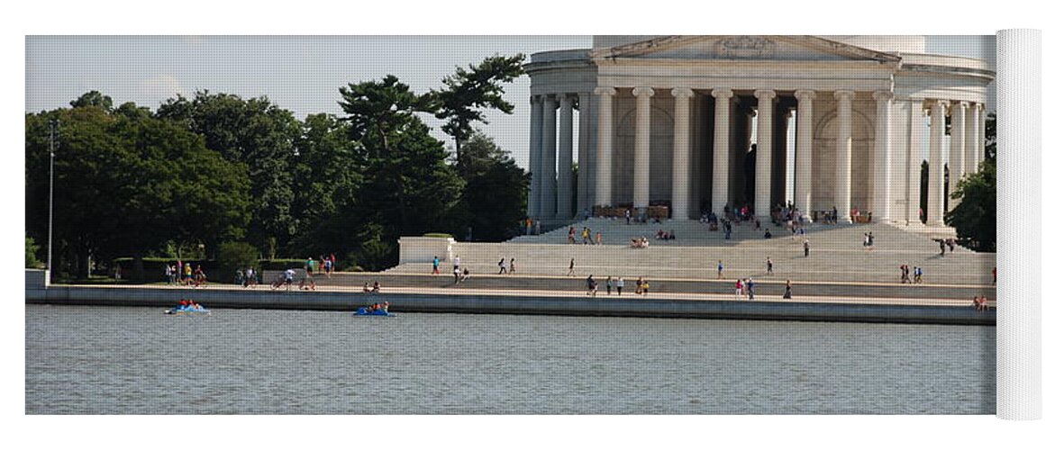Declaration Of Independence Yoga Mat featuring the photograph Memorial by the Water by Kenny Glover