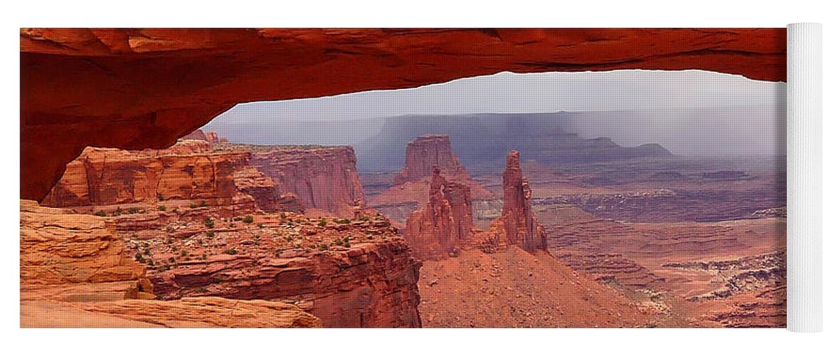 Mesa Arch Yoga Mat featuring the photograph Mesa Arch in Canyonlands National Park by Mitchell R Grosky