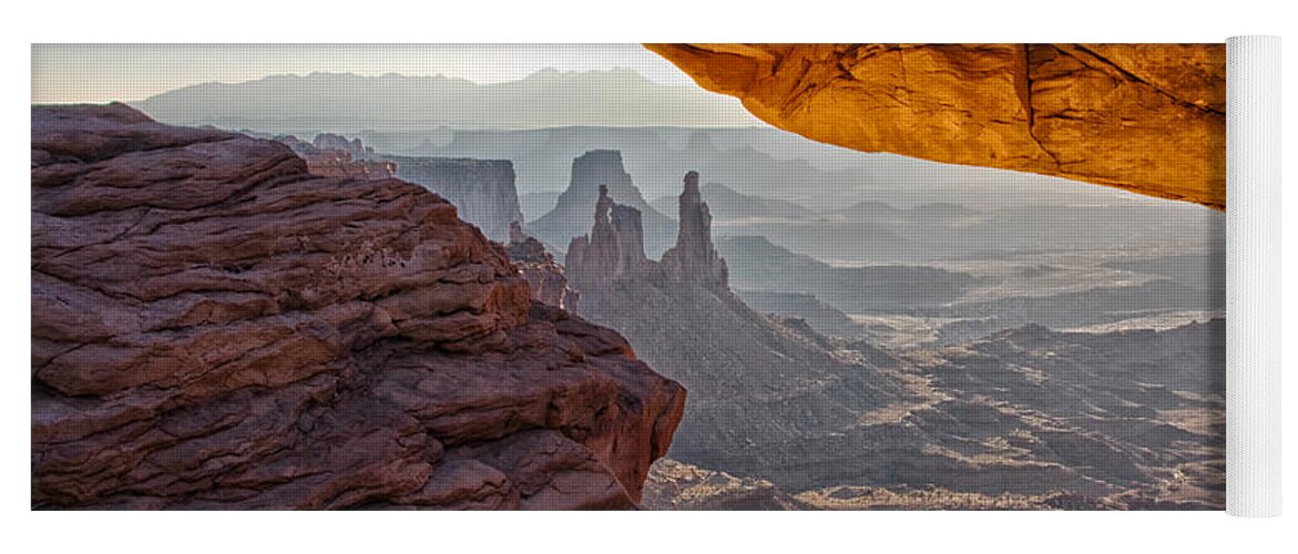 Mesa Arch Yoga Mat featuring the photograph Mesa Arch by Mark Kiver