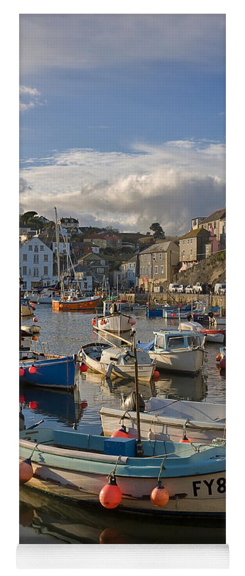 Travel Yoga Mat featuring the photograph Mevagissey by Louise Heusinkveld