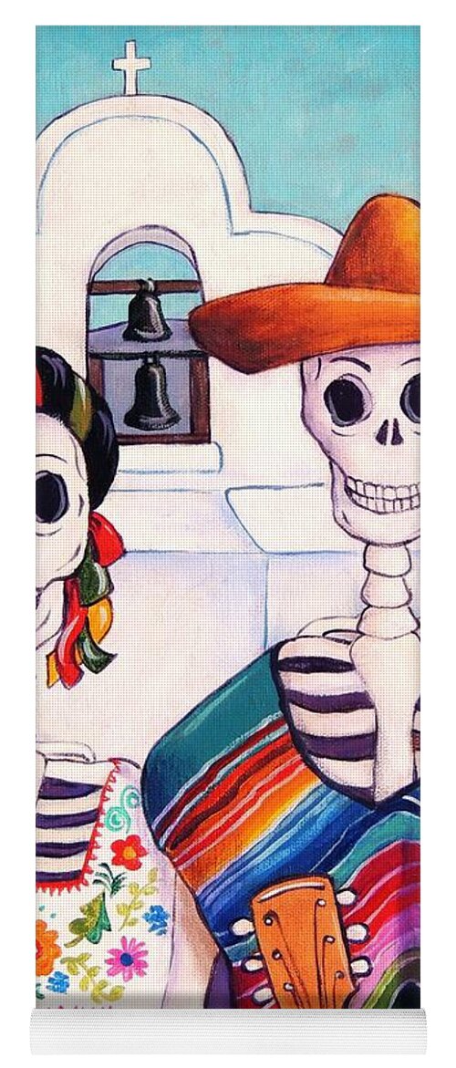 Dia De Los Muertos Yoga Mat featuring the painting Mexican Gothic by Candy Mayer