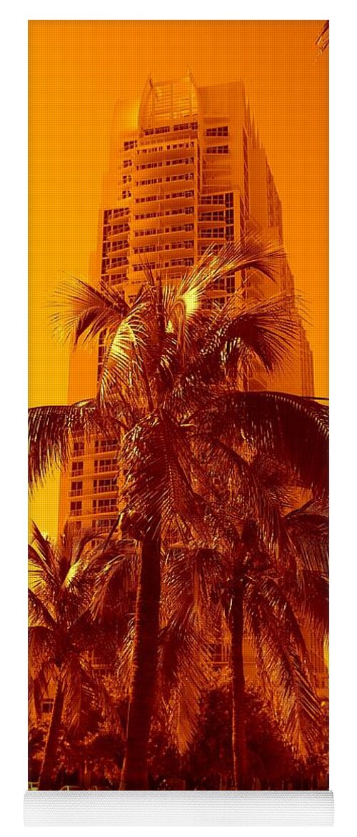 City Usa Prints Yoga Mat featuring the photograph Miami South Pointe IV by Monique Wegmueller