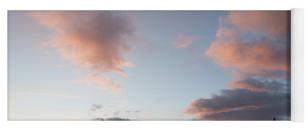 Feb0514 Yoga Mat featuring the photograph Midnight Sun And Clouds Denali Np Alaska by Matthais Breiter