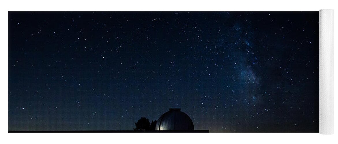 Jay Stockhaus Yoga Mat featuring the photograph Milky Way and Observatory by Jay Stockhaus