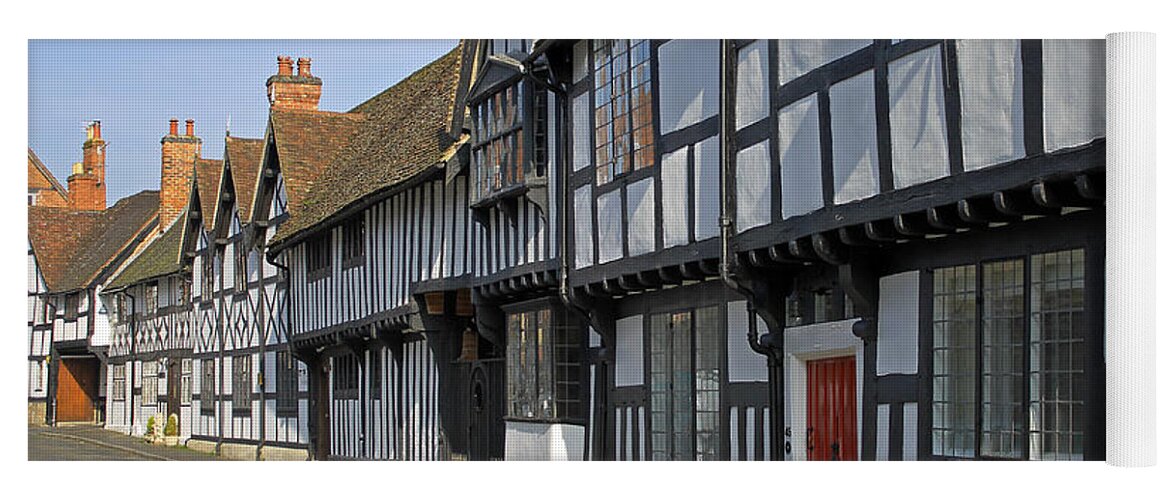 Medieval Architecture Yoga Mat featuring the photograph Mill Street Warwick by Tony Murtagh