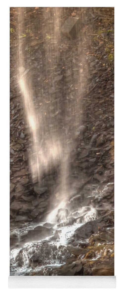 Watkins Glen Yoga Mat featuring the photograph Mists in the Glen by Joshua House